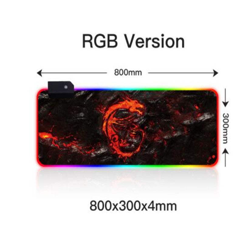 Glowing mouse pad