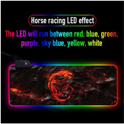 Glowing mouse pad