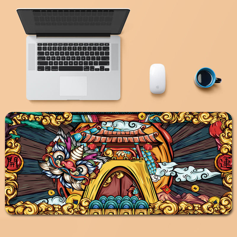 Oversized gaming mouse pad