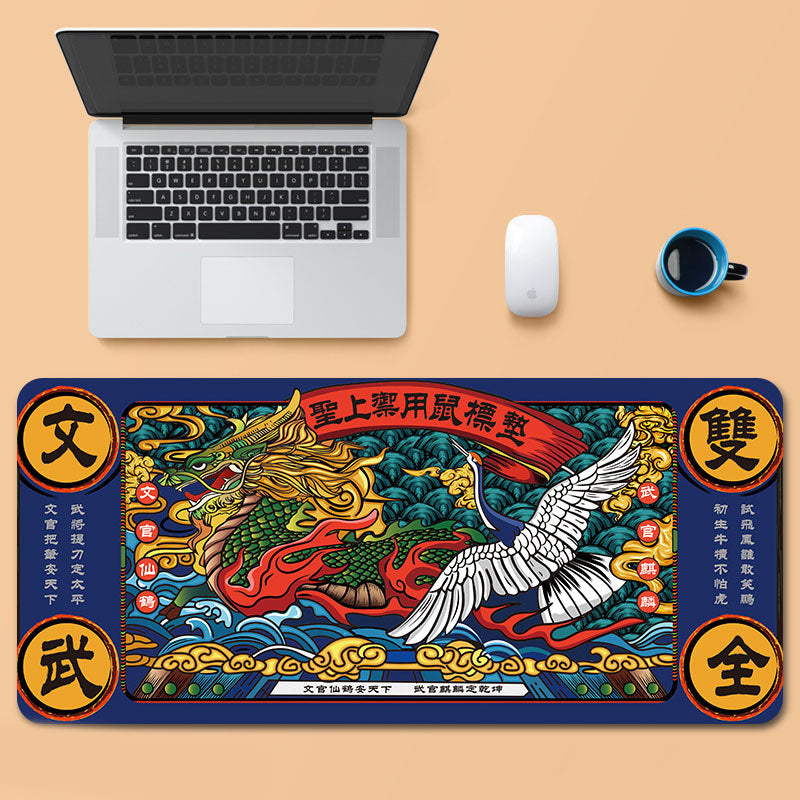 Oversized gaming mouse pad