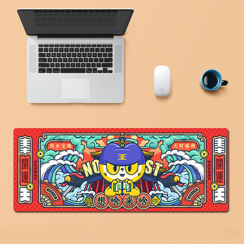 Oversized gaming mouse pad