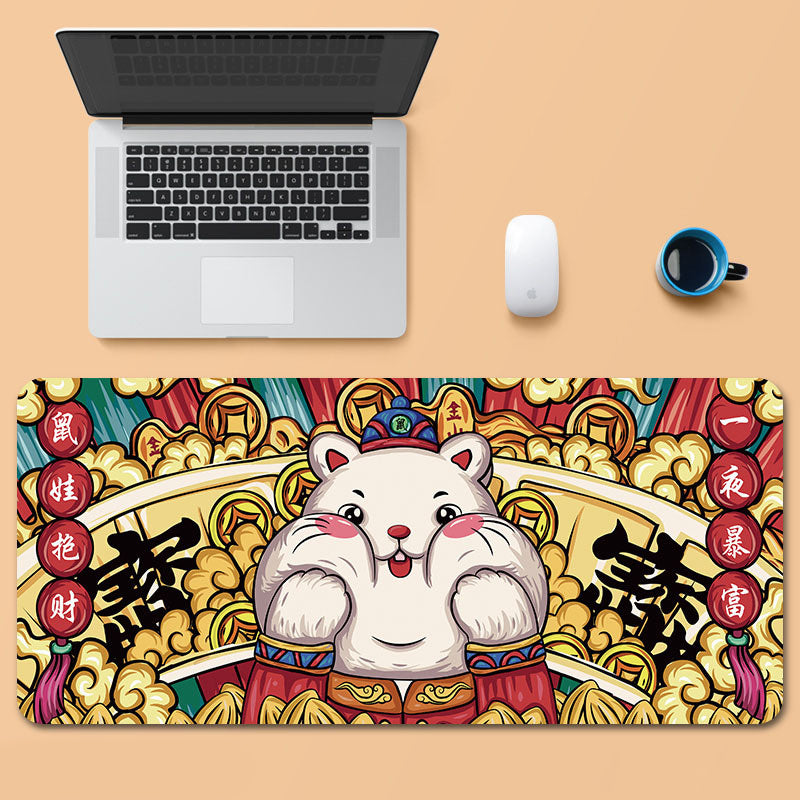 Oversized gaming mouse pad